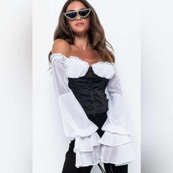 Akira Elegant Off-Shoulder Top - Picture 1 of 5